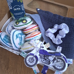 BabyMamiBox - Babaváró - Járműves - játék & sport - babalátogató ajándékcsomag - Meska.hu