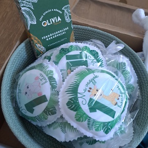 BabyMamiBox - Babaváró - Szafari fiús - játék & sport - babalátogató ajándékcsomag - Meska.hu