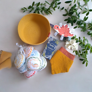 BabyMamiBox - Babaváró - Dínós, Játék & Sport, Babalátogató ajándékcsomag, Fotó, grafika, rajz, illusztráció, Varrás, BabyMamiBox - Babaváró - Lepd meg anyát is

A születendő babának mindenki visz ajándékot, amikor lá..., MESKA