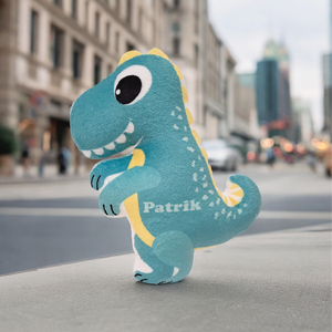 Dinó szundipajti - T-rex (formapárna, járműves párna) , Otthon & Életmód, Babaszoba, gyerekszoba, Gyerek díszpárna, Fotó, grafika, rajz, illusztráció, Varrás, MESKA
