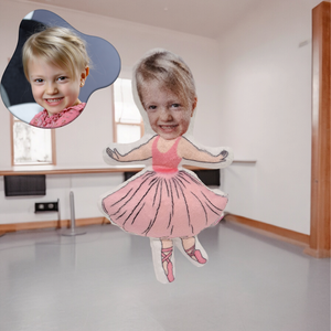 Kicsi én formapárna - balerina , Otthon & Életmód, Lakástextil, Párna & Párnahuzat, Fotó, grafika, rajz, illusztráció, Varrás, MESKA