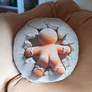 3D Mézeskalács formapárna , Karácsony, Karácsonyi lakásdekoráció, Karácsonyi lakásdíszek, Fotó, grafika, rajz, illusztráció, Varrás, MESKA