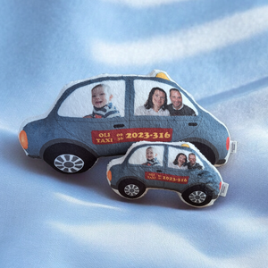 Taxi szundipajti - kérhető névvel,  fotóval  - otthon & életmód - babaszoba, gyerekszoba - gyerek díszpárna - Meska.hu