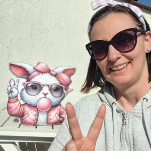 Vagány nyuszi formapárna - otthon & életmód - lakástextil - párna & párnahuzat - Meska.hu