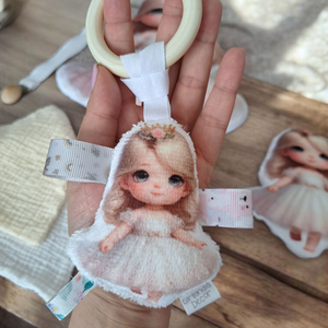 Fa karikás rágóka - hercegnő (szőke hajú), Játék & Sport, 3 éves kor alattiaknak, Rágóka, Varrás, Fotó, grafika, rajz, illusztráció, MESKA