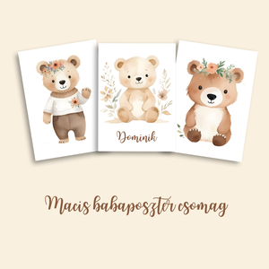 BOHO macis gyerekszoba dekoráció falikép szett, Otthon & Életmód, Babaszoba, gyerekszoba, Babaszoba kép, Fotó, grafika, rajz, illusztráció, MESKA