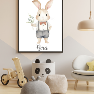 BOHO nyuszi fiú gyerekszoba dekoráció falikép , Otthon & Életmód, Babaszoba, gyerekszoba, Babaszoba kép, Fotó, grafika, rajz, illusztráció, MESKA