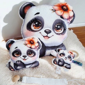 Panda szundipajti (formapárna, állatos párna, egyedi párna) - otthon & életmód - lakástextil - párna & párnahuzat - Meska.hu