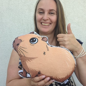 Capybara szundipajti (állatos formapárna, egyedi párna)  - Meska.hu