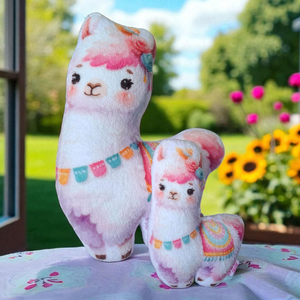 Láma szundipajti (alvóka, formapárna, egyedi párna, állatos párna) - otthon & életmód - babaszoba, gyerekszoba - gyerek díszpárna - Meska.hu