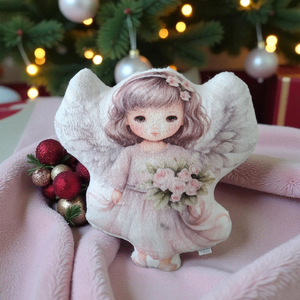 Angyalka formapárna (barna hajú) - Meska.hu