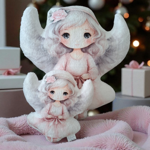Angyalka formapárna - karácsony - karácsonyi lakásdekoráció - karácsonyi manók, figurák - Meska.hu