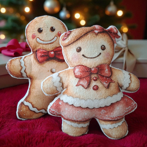 Mézi kislány formapárna - karácsony - karácsonyi lakásdekoráció - karácsonyi manók, figurák - Meska.hu