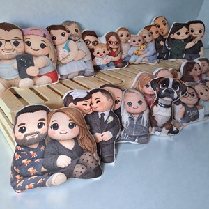 PlüssVagyok páros formapárna - saját fotó alapján - otthon & életmód - lakástextil - párna & párnahuzat - forma párna - Meska.hu