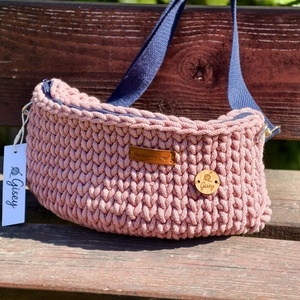 Gisey Rózsaszín crossbody - táska & tok - kézitáska & válltáska - vállon átvethető táska - Meska.hu
