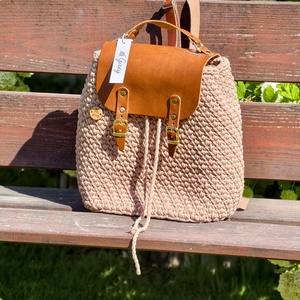 Gisey Beige hátizsák - Meska.hu