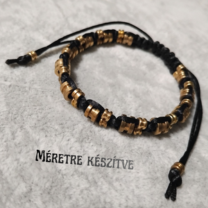 Basszusgitár és gitár húrvég gyöngyös karkötő (méretre) - Meska.hu