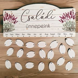 Családi öröknaptár - otthon & életmód - dekoráció - fali és függő dekoráció - falinaptár & öröknaptár - Meska.hu
