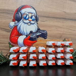 Adventi naptár kinder csokihoz - karácsony - adventi díszek - adventi naptár - Meska.hu