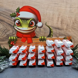 Adventi naptár kinder csokihoz - karácsony - adventi díszek - adventi naptár - Meska.hu