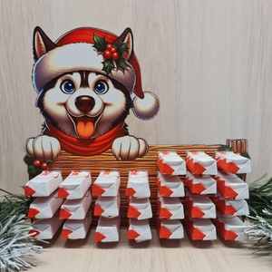 Adventi naptár kinder csokihoz - karácsony - adventi díszek - adventi naptár - Meska.hu