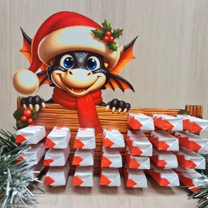 Adventi naptár kinder csokihoz - karácsony - adventi díszek - adventi naptár - Meska.hu