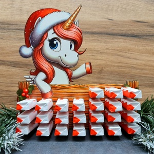Adventi naptár kinder csokihoz - karácsony - adventi díszek - adventi naptár - Meska.hu