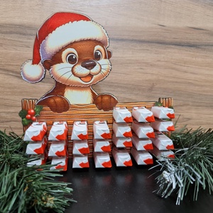 Adventi naptár kinder csokihoz - karácsony - adventi díszek - adventi naptár - Meska.hu