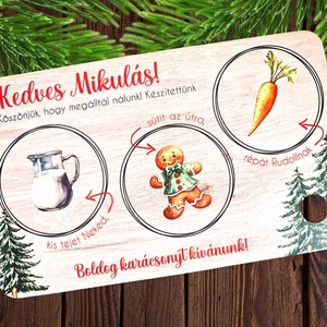 Mikulás tálca - Meska.hu