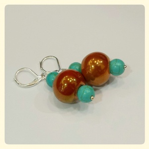 Turquoise caramell füli -  - Meska.hu