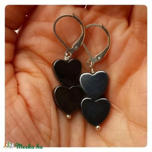 Hematite Hearts - Meska.hu