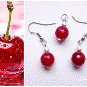 'Cherry' jáde szett - Meska.hu