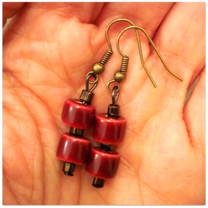 Kerámia fülbevaló - Meska.hu