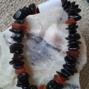 Örök idők - fekete és mézszínű borostyán szett - ékszer - ékszerszett - Meska.hu