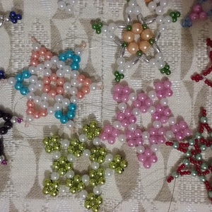 Gyöngyből karácsonyfa díszek -  - Meska.hu