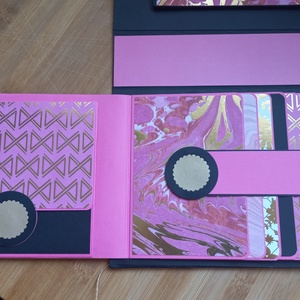 Elegáns mini fotó album - scrapbook album  - otthon & életmód - papír, írószer - album & fotóalbum - Meska.hu