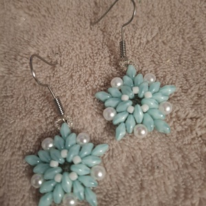 Gyöngy fülbevaló - ékszer - fülbevaló - lógó fülbevaló - Meska.hu