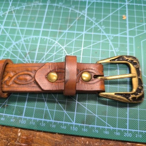 Bőr öv - ruha & divat - öv & övcsat - öv - Meska.hu