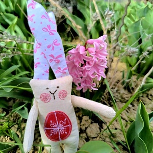 Csúnya nyuszi, Ünnepi díszek, dekorációk, Húsvéti díszek és dekorációk, Húsvéti tojás, hímestojás, Baba-és bábkészítés, Hímzés, MESKA