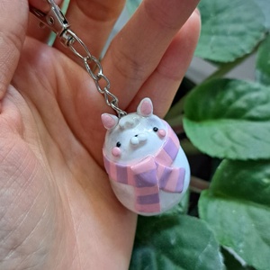 Winter Kitty charm, Táska & Tok, Kulcstartó & Táskadísz, Táskadísz, Gyurma, MESKA