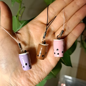 Bubble Tea Charm - táska & tok - kulcstartó & táskadísz - táskadísz - Meska.hu