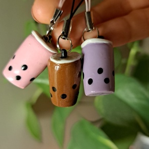 Bubble Tea Charm, Táska & Tok, Kulcstartó & Táskadísz, Táskadísz, Gyurma, MESKA