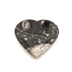Ammonitesz tál szív 10cm, Otthon & Életmód, Dekoráció, Asztal és polc dekoráció, Dekorációs tál, tartó, , MESKA