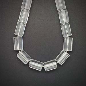 Hegyikristály henger 12x17mm ékszerkészítő alapanyag (füzér) - Meska.hu