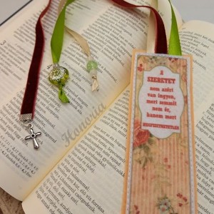 Keresztény, idézetes könyvjelző (a szeretet), Könyv & Zene, Könyvjelző, , MESKA