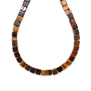 Tigrisszem kocka 4-5mm  ékszerkészítő alapanyag (füzér), Kellékek & szerszámok, Ásvány alapanyag, Ásványfüzér, , MESKA