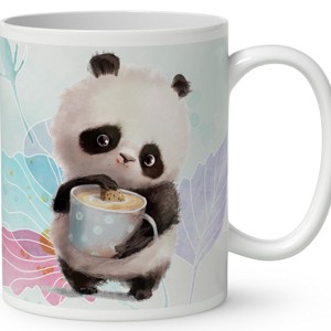 Kérd a neveddel - Kávés Panda mintás bögre - otthon & életmód - konyhafelszerelés, tálalás - tálalás - bögre & csésze - Meska.hu