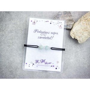 Pedagógus napra akvamarin angyal karkötő, , , MESKA