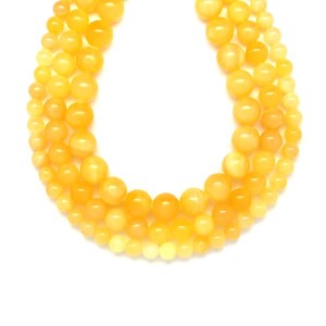 Kalcit sárga golyó 8-9mm  ékszerkészítő alapanyag (füzér), Kellékek & szerszámok, Ásvány alapanyag, Ásványfüzér, , MESKA