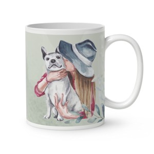 Kérd a neveddel - Én és a fehér kutyám mintás bögre - otthon & életmód - konyhafelszerelés, tálalás - tálalás - bögre & csésze - Meska.hu